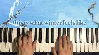 JVKE  This Is What Winter Feels Like Piano Tutorial Lesson [upl. by Eiramenna843]