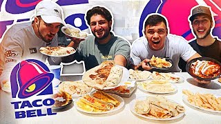 ENTIRE TACO BELL MENU IN 10 MINUTES CHALLENGE [upl. by Gibbon]