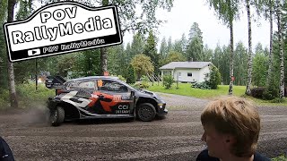 Secto Rally Finland 2024  Ruuhimäki 1  Katsuta amp Lindholm crash  POV RallyMedia [upl. by Hendrik168]