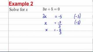 GCSE Maths Revision  Solving Linear Equations 1 [upl. by Reel119]