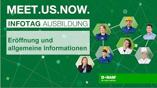 INFOTAG AUSBILDUNG digital Eröffnung und allgemeine Informationen [upl. by Anaicilef]