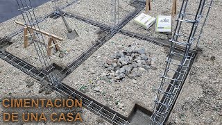 ¿COMO CONSTRUIR LOS CIMIENTOS DE UNA CASA EXPLICADO PASO A PASO  CONSTRUCCIÓN  ALBAÑILERIA [upl. by Tolecnal]