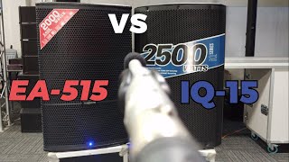 Audiocenter EA515 vs Turbosound iQ15 Audio Performance Comparison [upl. by Trefler]