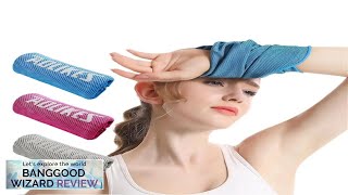 AOLIKES Cooling Sports Towel Protector Wrist Quick Dry Cooling Yoga Sweat Wipe Review [upl. by Canada]