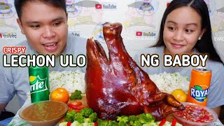 Crispy Lechon Ulo Ng Baboy Mukbang  Filipino Food Mukbang  Putok Batok Food  Mukbang Philippines [upl. by Brunelle]