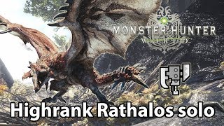 MHWorld  Highrank Rathalos solo Switch Axe  201 [upl. by Nnylram]