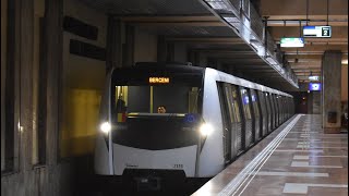 Bucharest Metro  Bombardier Movia 346 BM21 trains on M2 line [upl. by Ardeahp307]