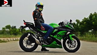 Kawasaki Ninja 300 ABS First Ride Review Pros Cons Braking Test BikesDinos [upl. by Arita]