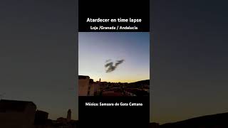 Atardecer en time lapse en loja granada andalucia [upl. by Ayyidas987]