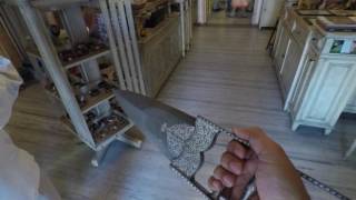 Demonstrating an Ancient Indian Weapon  Scissor Knife [upl. by Adal]