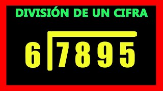 ✅👉 Divisiones de 1 cifra afuera y 4 adentro [upl. by Grenville661]