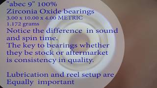 Brief ball bearing comparison 100 Abec 9 full ceramic Boca Abec 7 orange seals standard stainles [upl. by Twila]