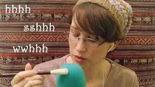 ASMR Mic Brushing amp Fricatives No Talking  Shhh hhhh blowing shyooo hyooo [upl. by Ahsiner685]