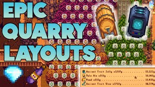 4 of the BEST Quarry Layouts Stardew Valley 16 [upl. by Marr]