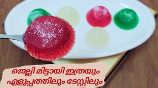 Jelly Mittai Malayalam  Homemade Gummy Candies Recipe  Gum Drops Recipe [upl. by Yclek]