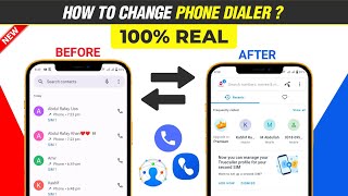 How To Change Phone Call Dialer  Phone Dialer Change Kaise Kare [upl. by Lertnom]