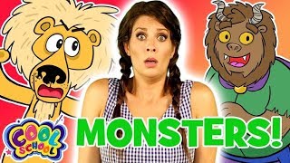 😱 Ms Booksy Meets Monsters 😱 Story Time with Ms Booksy  Cartoons for Kids [upl. by Rick]