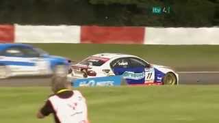 BTCC Snetterton 2009 Rennen 3 Collard schwerer Unfall [upl. by Adelle491]