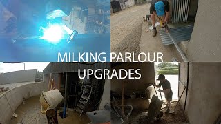 Milking Parlour Upgrades  Welding and Fabrication and Concrete [upl. by Etireugram]