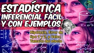 TODO LO QUE DEBES SABER SOBRE ESTADISTICA INFERENCIAL FACIL Y CON EJEMPLOS [upl. by Einomrah]