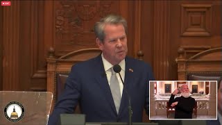 Georgia Gov Brian Kemp delivers 2024 State of the State Address [upl. by Donoho456]