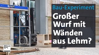 Verfügbar vor der Haustür Lehm als Grundlage für GroßbauWände  Abendschau  BR24 [upl. by Malkin]