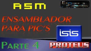 Programación en EnsambladorASM para PICSimulación Gráfica en ISIS [upl. by Enneire]