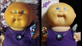 Restoring My Cabbage Patch Preemie Doll  Retrobriting [upl. by Odraboel]