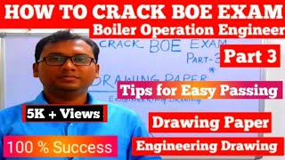 How to crack BOE Exam Series Part3  Engineering Drawing Paper StudyGuide  Tips for Easy Passing [upl. by Leahcimnaj541]