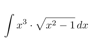 Integral of x3sqrtx21 substitution [upl. by Eimme26]