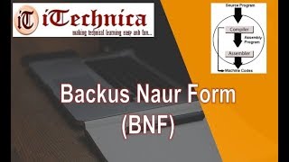 22 BNF BACKUS NAUR FORM [upl. by Fritzsche]