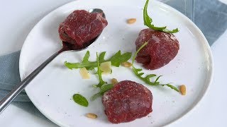 Bonbon van carpaccio met kruidensalade  Allerhande [upl. by Alvin]