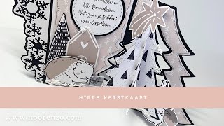 Online Workshop Hippe kerstkaart [upl. by Irby]