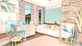 BloxburgModern beach house70kspeedbuild [upl. by Malet]