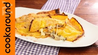 Crêpes con provola e funghi al forno  Tutorial ricetta [upl. by Notrab817]