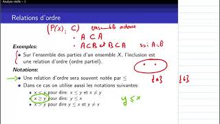 Relations dordre ordre partiel ordre total définitions et exemples [upl. by Aivan]