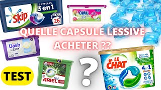 TOP 2  Meilleure Capsules Lessive 2023  Comment BIEN Choisir sa Lessive  Le Chat Ariel Skip OMO [upl. by Allerbag54]