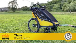 Thule Chariot Sport 1 Fahrradanhänger  Testrunde [upl. by Obadias]