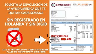 SOLICITA LA DEVOLUCIÓN DEL DINERO MÉDICO EN HOLANDA  ZORGTOESLAG 2023 [upl. by Mikol]