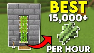 BEST Sugarcane Farm Minecraft Bedrock 120 [upl. by Nerual643]