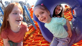 🌋 DADDY DAUGHTER DATE 🌋 Lava Monster with Adley and Navey playing at the Duck Park then icecream [upl. by Herman]