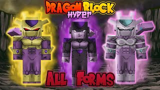 Dragon Block C  All Frieza Forms on Hyper  DBC HyperCore [upl. by Ardnazxela]