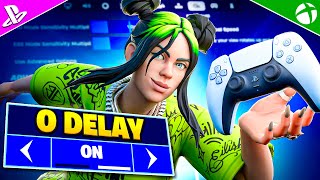 NEW Console 0 DELAY Controller SETTINGS  Sensitivity in Fortnite Chapter 5 [upl. by Neerhtak]