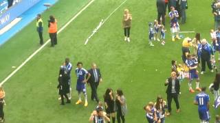 Cesc Fabregas is Magic Song With Daughter 20142015 Premier League Celebrations [upl. by Cleopatra]