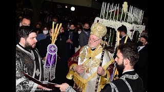 Holy Friday The Epitaphios Service Officiated by HE Archbishop Elpidophoros [upl. by Assertal]