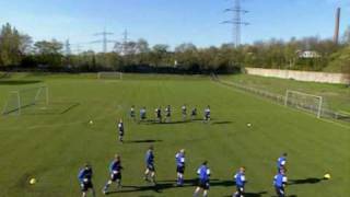 Fussball Training Koordinationstraining beim FC Schalke 04  Der Reißverschluss [upl. by Kcim790]