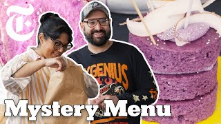 Ube Challenge 2 Chefs Make Dinner and Dessert With Purple Yams  Mystery Menu  NYT Cooking [upl. by Kelby]