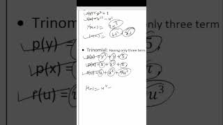 Polynomial Type  Trinomial  POLYNOMIAL  CLASS 9  9th  exam basicmath education mathematics [upl. by Archle85]