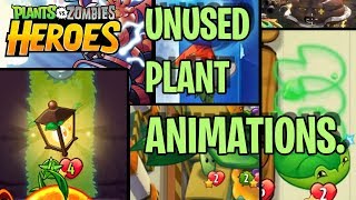 PvZ Heroes  Unused Plant animations DreamyImpy [upl. by Dessma563]