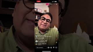 Dilip Joshi AKA Jethalal Gada live on Instagram  TMKOC  Goli [upl. by Esmerelda]